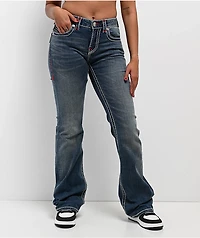 True Religion Becca Super T Orchid Breeze Mid Rise Bootcut Jeans