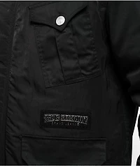True Religion Big T Black Parka Jacket