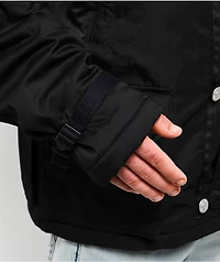 True Religion Big T Black Parka Jacket