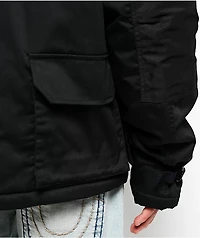 True Religion Big T Black Parka Jacket