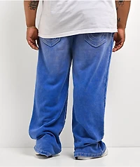 True Religion Big T Blue Wash Baggy Sweatpants
