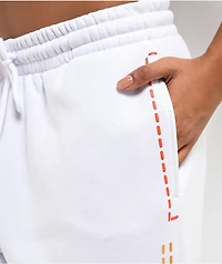 True Religion Big T Boyfriend White Jogger Sweatpants