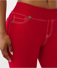 True Religion Big T Brown Low Rise Flare Sweatpants