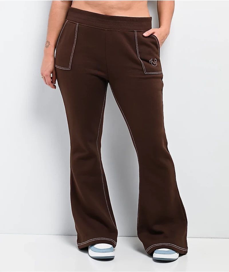 True Religion Big T Burlwood Flare Sweatpants
