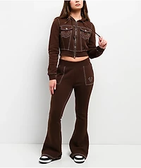 True Religion Big T Burlwood Flare Sweatpants