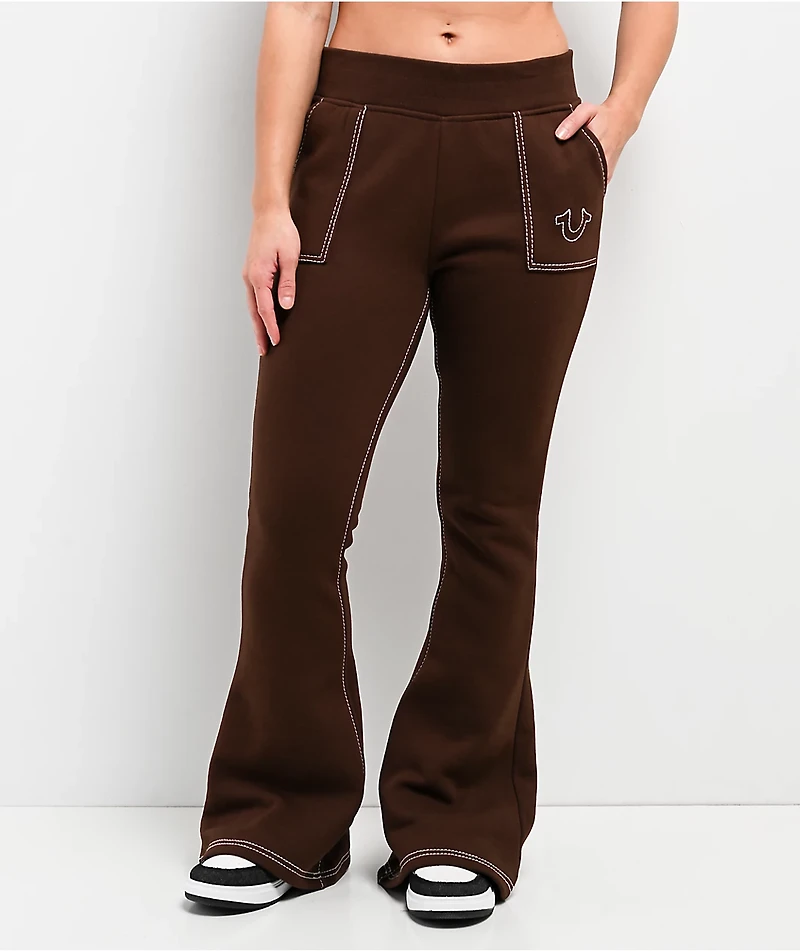 True Religion Big T Burlwood Flare Sweatpants