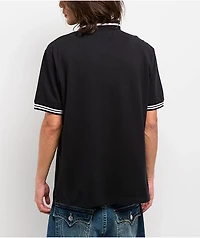 True Religion Big T Horseshoe Black Polo Shirt