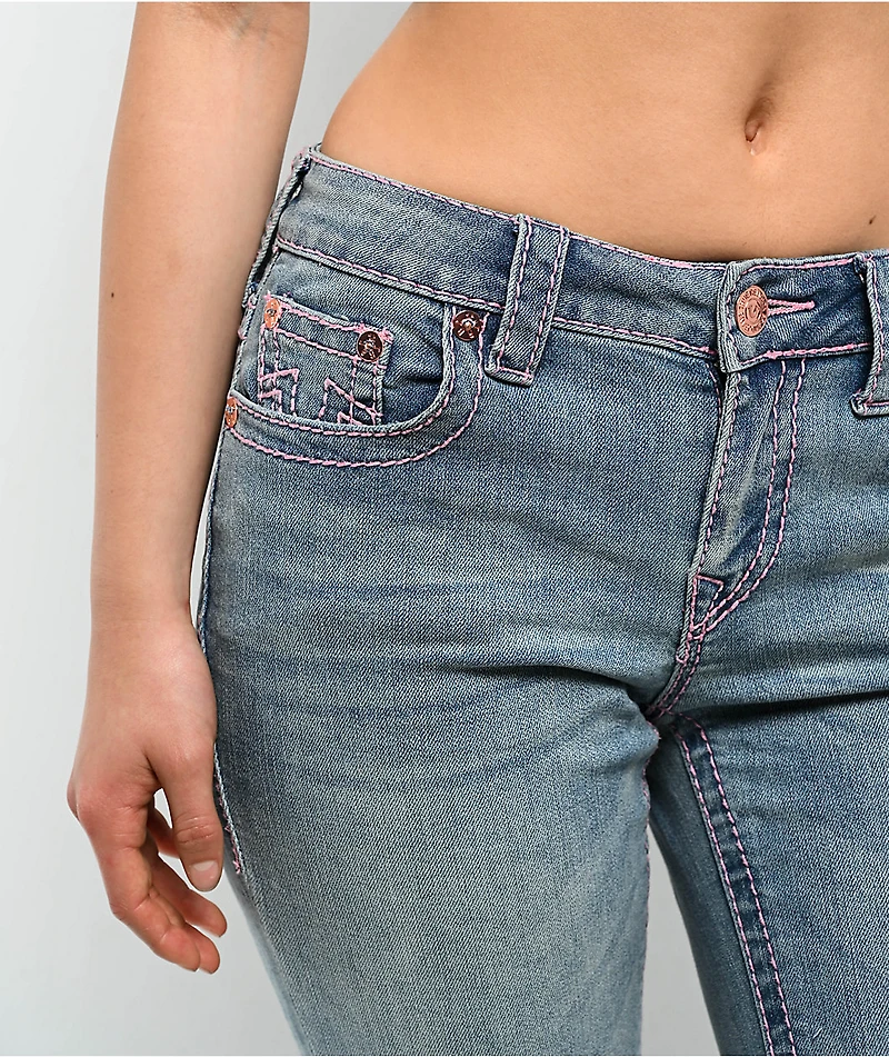 True Religion Billie Big T California Poppy Mid Rise Jeans