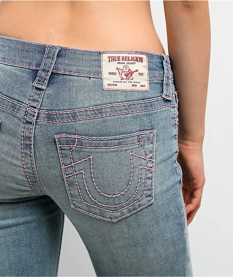 True Religion Billie Big T California Poppy Mid Rise Jeans