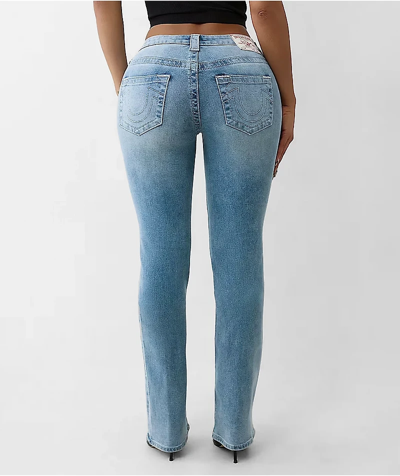 True Religion Billie Peak Spot Wash Straight  Leg Jeans