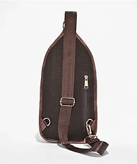 True Religion Billy Brown Cow Print Crossbody Bag