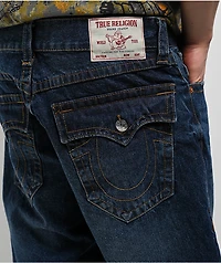 True Religion Bobby Dark Blue Relaxed Baggy Denim Shorts