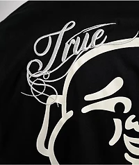 True Religion Buddha Black Zip Work Shirt