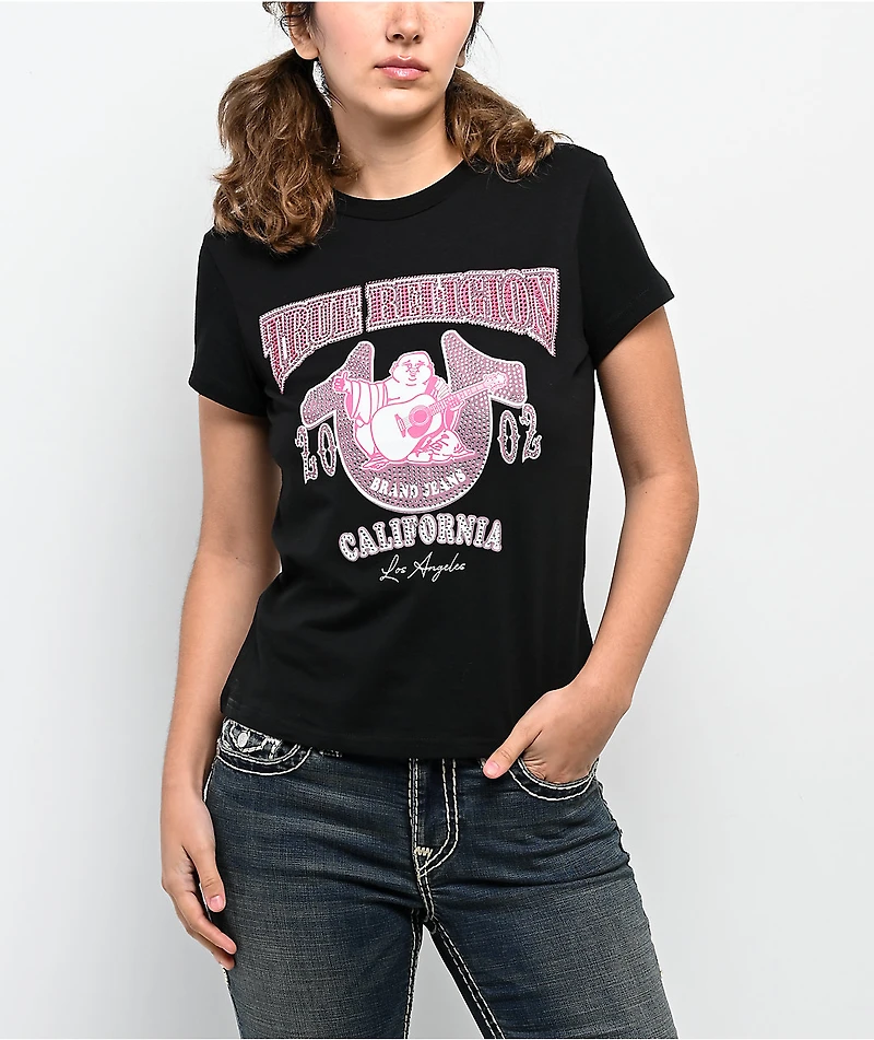 True Religion Buddha Crystal Black T-Shirt