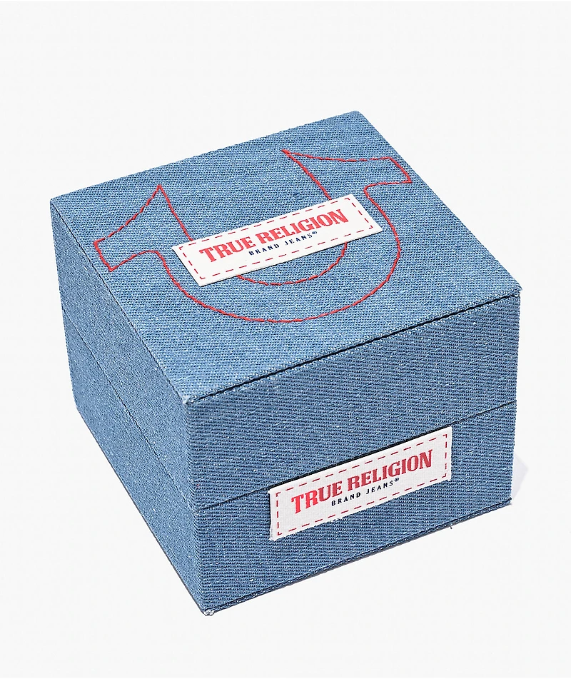 True Religion Buddha Silver Watch & Bracelet Set