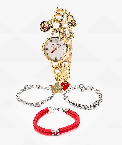 True Religion Charm Gold Watch