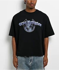 True Religion Chrome Logo Black Heavyweight Boxy T-Shirt