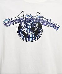 True Religion Chrome Logo Winter White Heavyweight Boxy T-Shirt