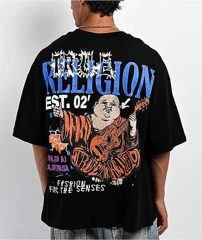 True Religion Concert Buddha Black T-Shirt