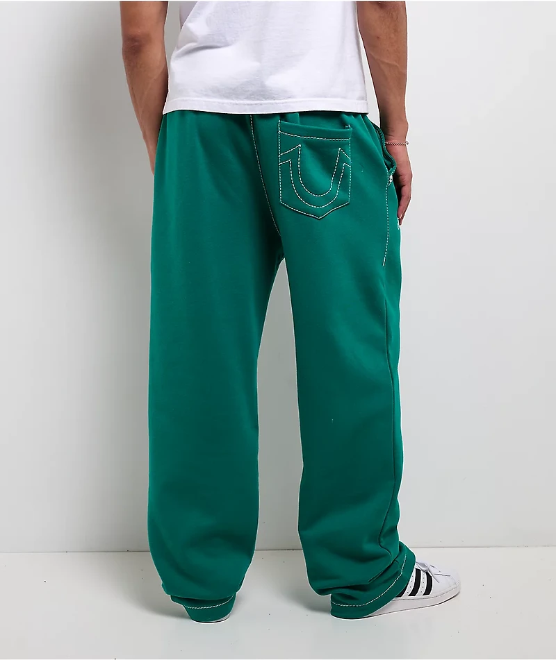 True Religion Crest Big T Oak Leaf Sweatpants