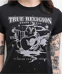 True Religion Crystal Buddha Black T-Shirt