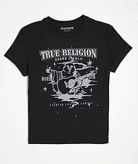 True Religion Crystal Buddha Black T-Shirt