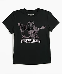 True Religion Crystal Buddha Black T-Shirt