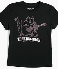 True Religion Crystal Buddha Black T-Shirt