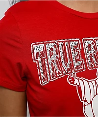 True Religion Crystal Buddha Red T-Shirt