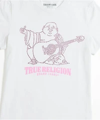 True Religion Crystal Buddha White T-Shirt