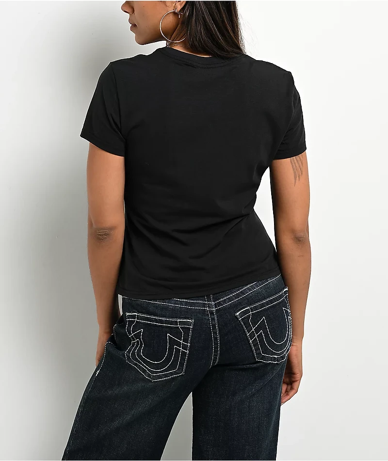 True Religion Crystal Crown Black T-Shirt