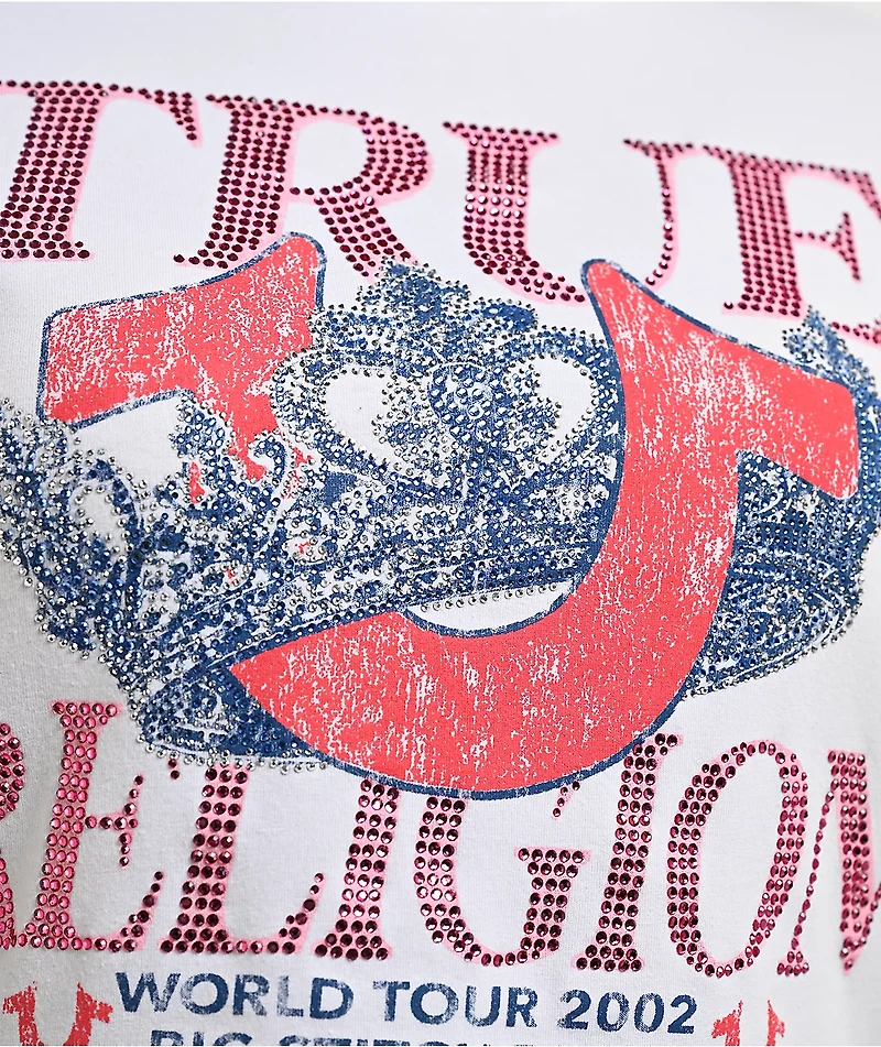 True Religion Crystal Crown White T-Shirt