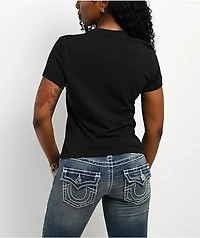 True Religion Crystal Horseshoe Black T-Shirt