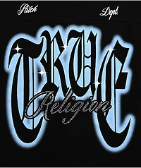 True Religion Crystal Logo Black T-Shirt