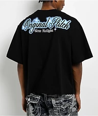 True Religion Crystal Logo Black T-Shirt
