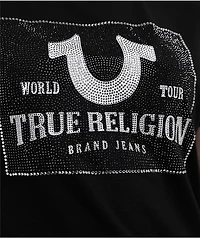 True Religion Crystal Logo Classic Black T-Shirt