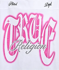 True Religion Crystal Logo White T-Shirt