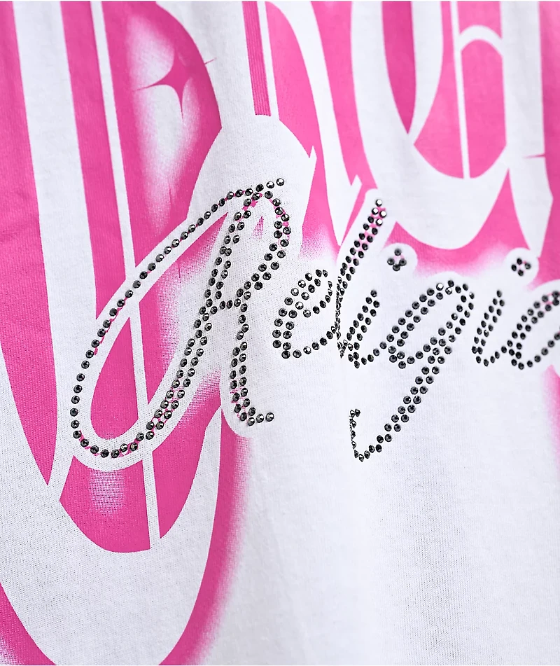 True Religion Crystal Logo White T-Shirt