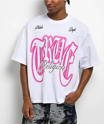 True Religion Crystal Logo White T-Shirt