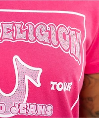 True Religion Crystal Retro Boysenberry T-Shirt