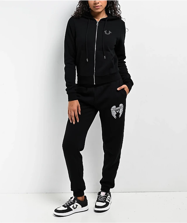 Sweatpants Black True Religion Tracksuit Shop True Religion Women