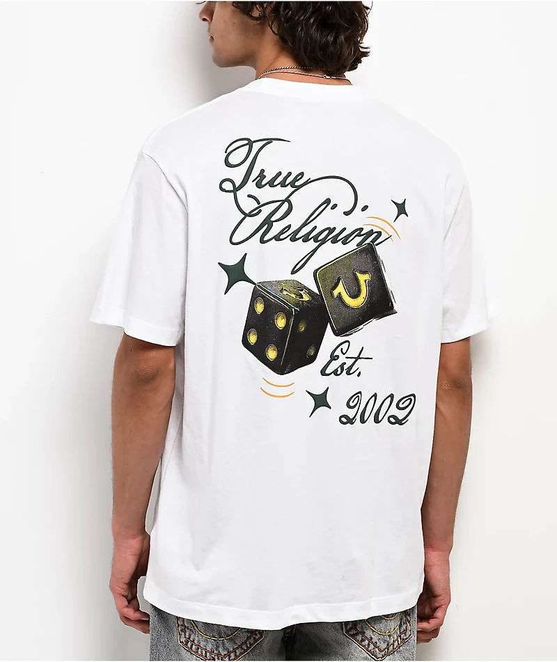 True Religion Dice White T-Shirt