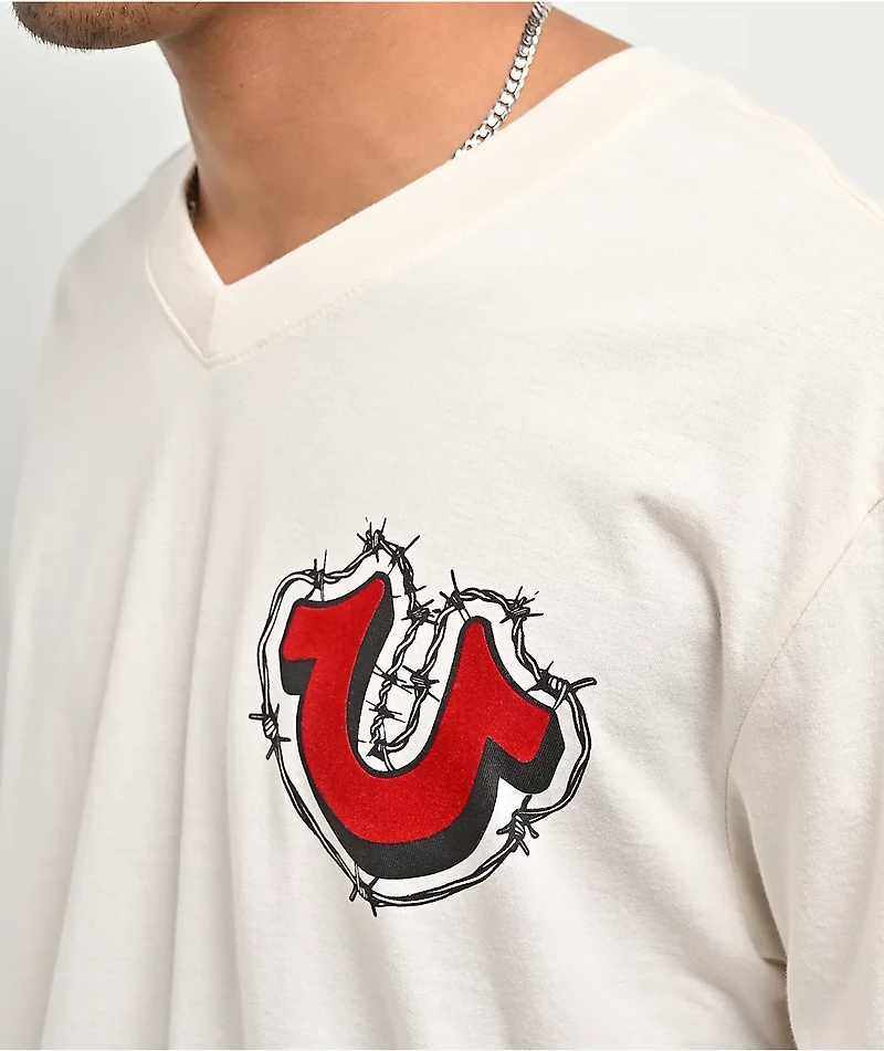 True Religion Eagle Nest Natural T-Shirt