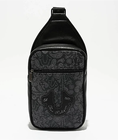 True Religion Earp Black Sling Bag