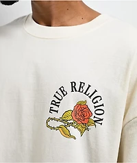 True Religion Floral Snake Cream T-Shirt