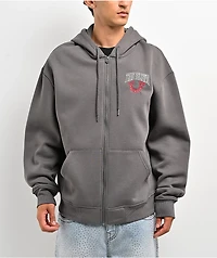 True Religion Groovy Buddha Grey Zip Hoodie