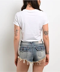 True Religion Heritage White Crop T-Shirt
