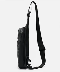 True Religion Horseshoe Monogram Black Crossbody Bag