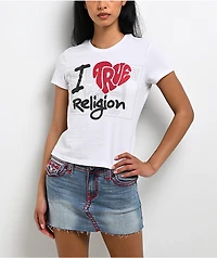 True Religion I Love True Classic White T-Shirt