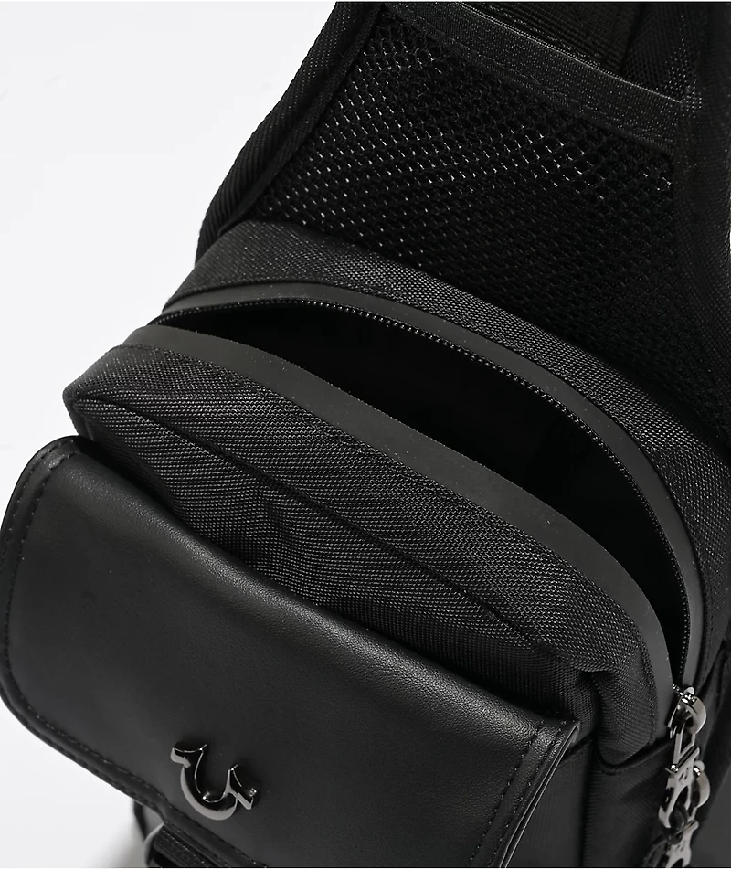 True Religion Ivan Black Sling Bag